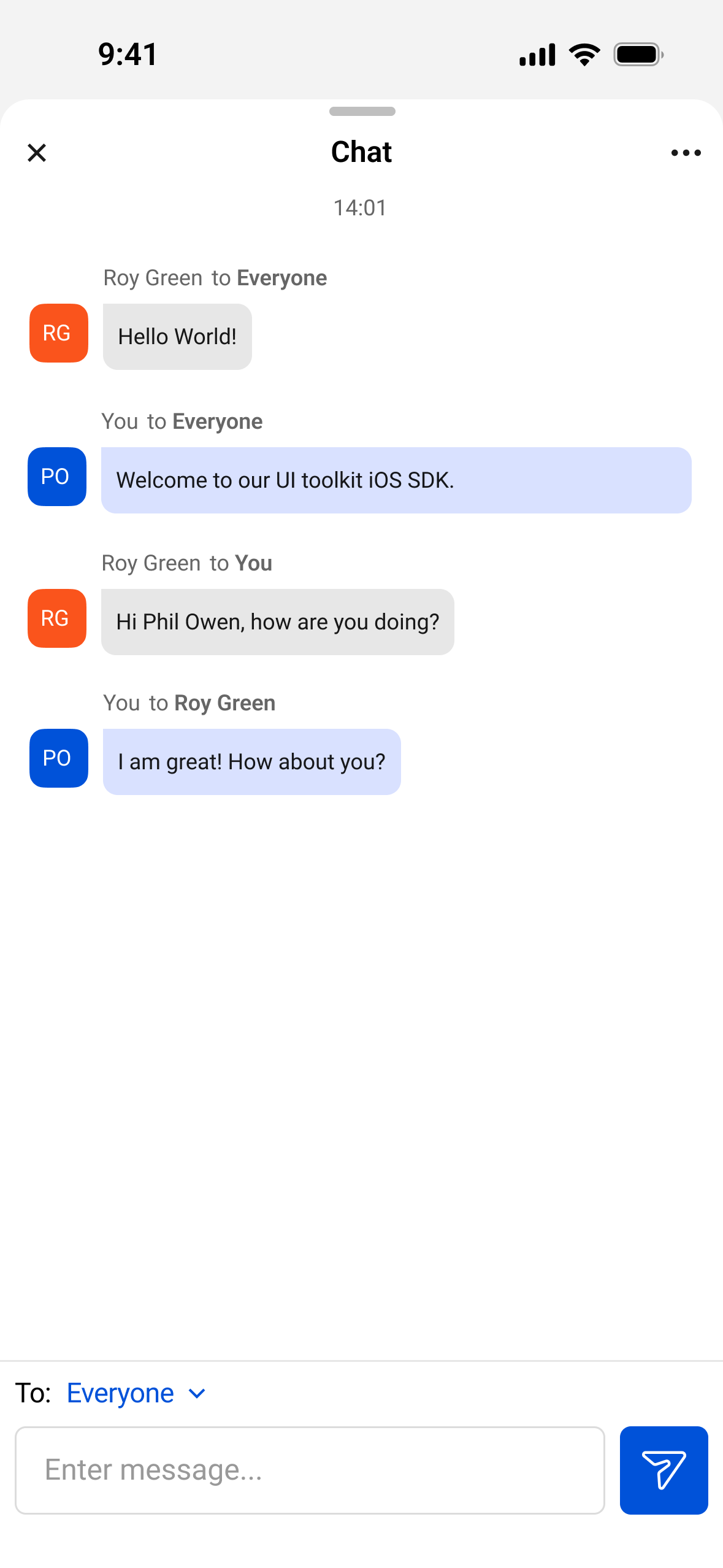 UI Toolkit chat