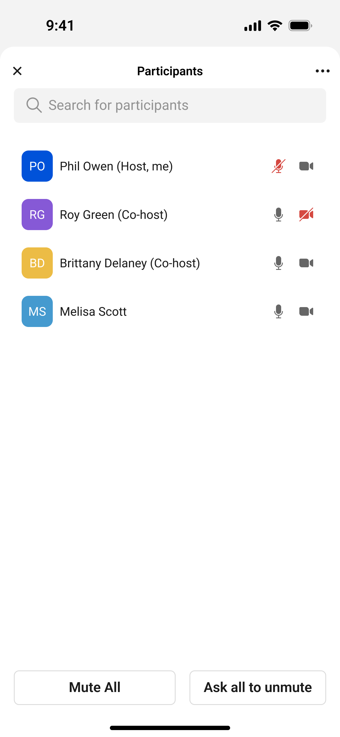 UI Toolkit participants