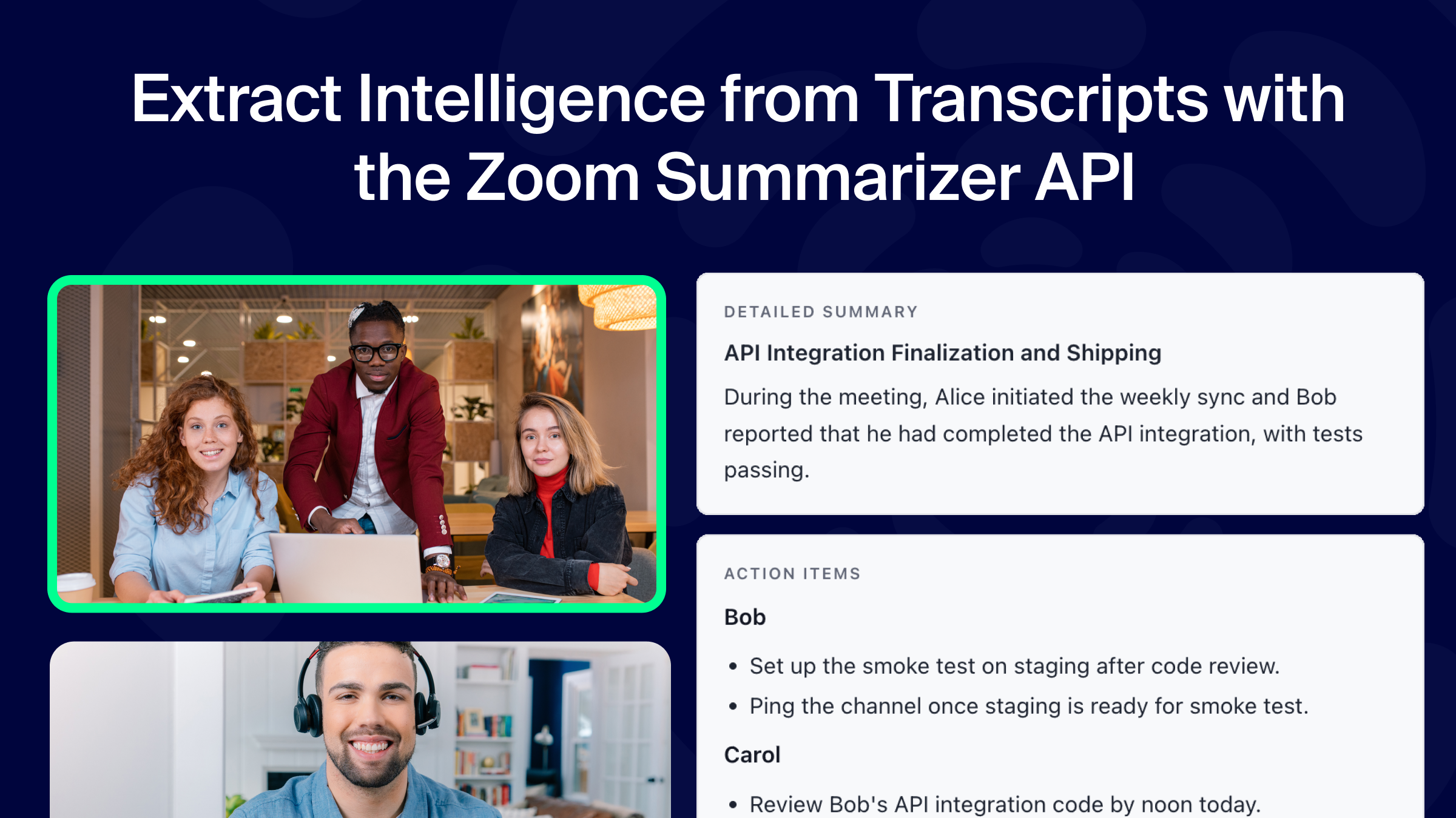 Extract Intelligence from Transcripts with the Zoom Summarizer API ...